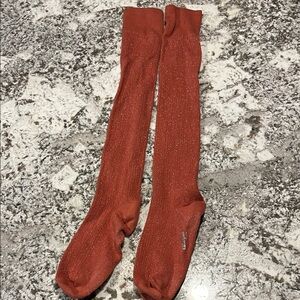 Doen Rust Glitter over Knee Socks